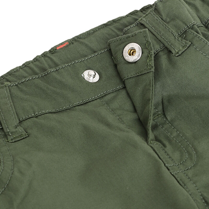 Boys Medium Green Solid Long Trousers image number 3